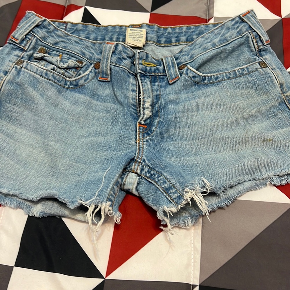 True Religion cutoffs